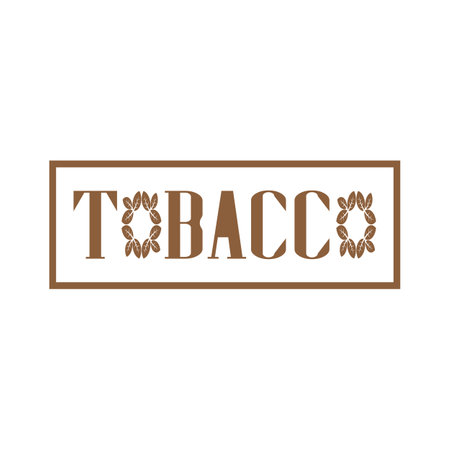 tobacco leaf logo,tobacco field and tobacco cigarette logo .With easy and simple editing.のイラスト素材