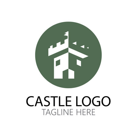 Castle Logo symbol vector illustration design templateのイラスト素材