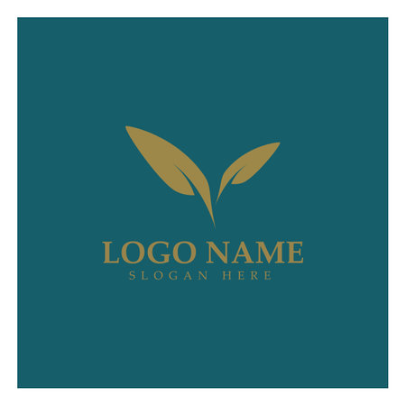 feather pen write sign logo template app iconsのイラスト素材