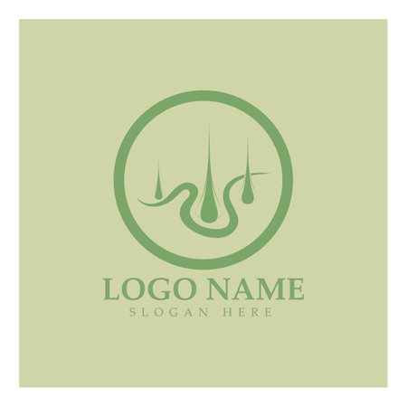 Hair treatment logo removal logo vector image design illustrationのイラスト素材