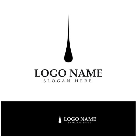 Hair treatment logo removal logo vector image design illustrationのイラスト素材