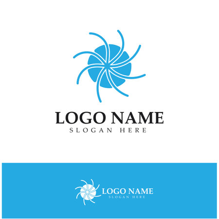 Neuron logo or nerve cell logo design,molecule logo illustration template icon with vector conceptのイラスト素材