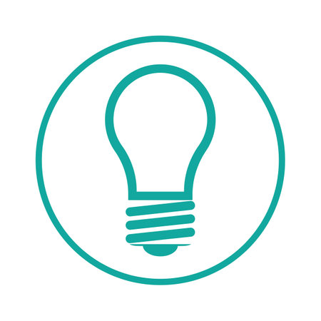 lamp logo design icon vectorのイラスト素材