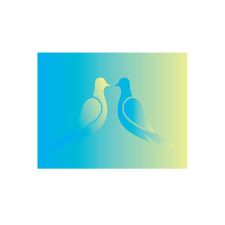 Bird wing Dove Logo Template vector illustrationのイラスト素材