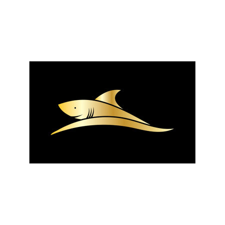 Shark illustration Logo Template Vectorのイラスト素材