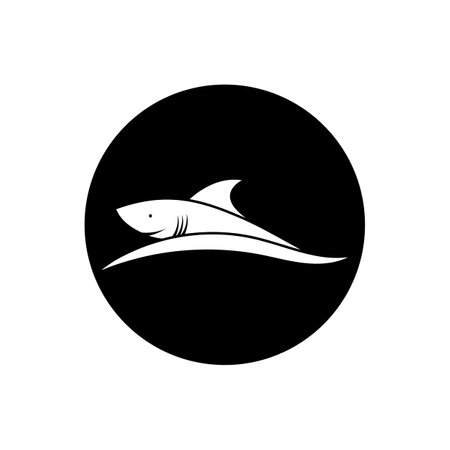 Shark illustration Logo Template Vectorのイラスト素材