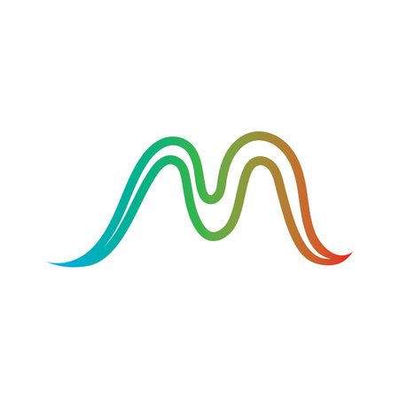 M Letter Logo Template vector illustration designのイラスト素材