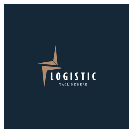 logistics logo icon illustration vector design  distribution symbol  delivery of goods  economy  financeのイラスト素材