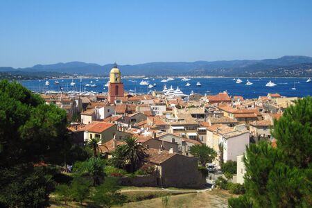 Beautiful view of Saint Tropez, Franceの写真素材