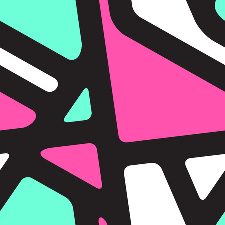 Vector geometric seamless pattern. Abstract striped backgroundのイラスト素材