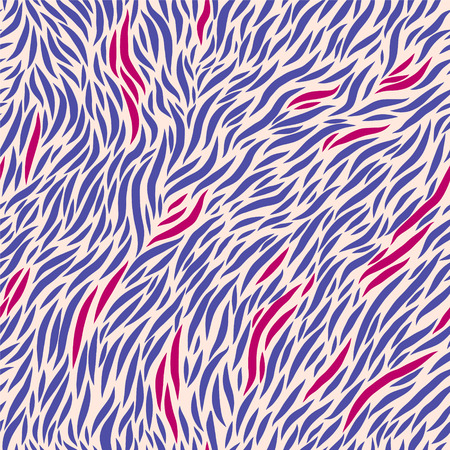 Vector seamless pattern. Geometric design with wavy lines.のイラスト素材