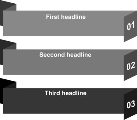 option banner with headline textのイラスト素材