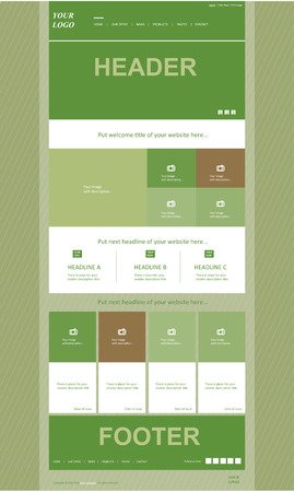responsive web layout template for business or non-profit organizationのイラスト素材