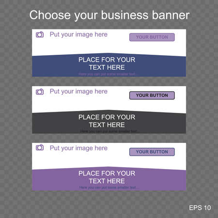 responsive web banner for business or non-profit organizationのイラスト素材