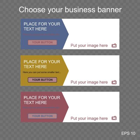 responsive web banner for business or non-profit organizationのイラスト素材