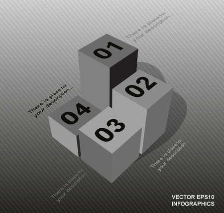 creative vector infographics columnsのイラスト素材