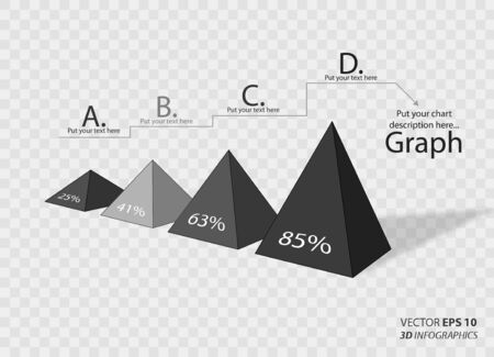 creative vector infographics triangleのイラスト素材