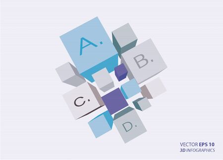 creative vector infographic columnsのイラスト素材