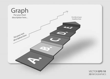 creative vector infographics arrowのイラスト素材