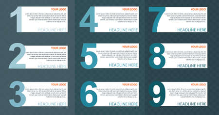 Creative vector illustration banner template designのイラスト素材