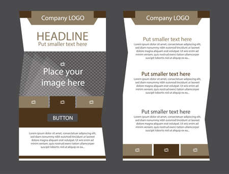 Corporate vector layout templates for business or non-profit organizationのイラスト素材