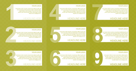 Creative vector illustration banner template designのイラスト素材