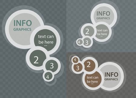Circle elements for infographic chart templateのイラスト素材
