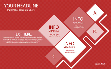 Vector illustration abstract template brochure designのイラスト素材