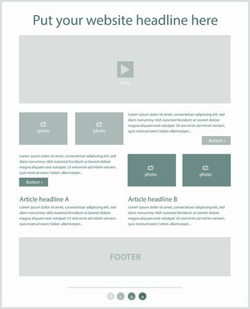Corporate vector layout templates for business or non-profit organizationのイラスト素材