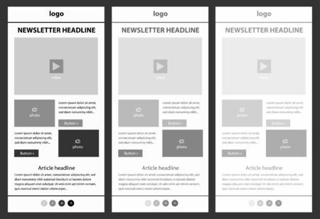 Corporate vector layout templates for business or non-profit organizationのイラスト素材