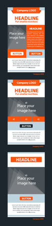 Newsletter corporate vector layout template for business or non-profit organizationのイラスト素材