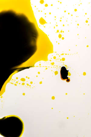 Colorful ink on waterの写真素材