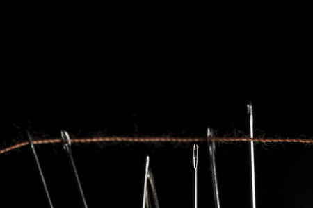 Needles and threadの写真素材