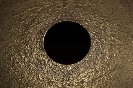 splash cymbal mount hole macro closeupの写真素材