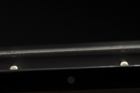 acoustic guitar strings macro closeup