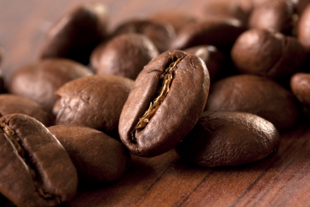 roasted coffee beans can be used for a backgroundの写真素材