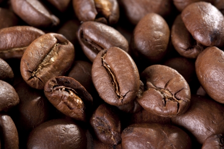roasted coffee beans can be used for a backgroundの写真素材