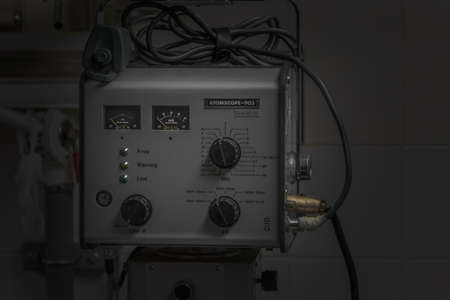 X-ray device. Dark atmosphere.