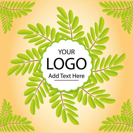 Tamarind leaf Backgroundのイラスト素材