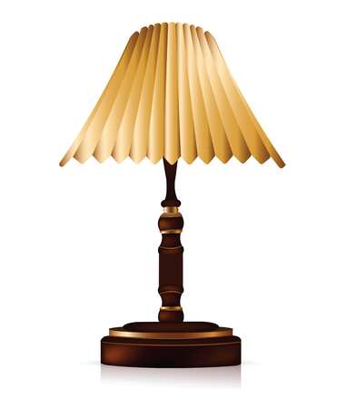 luxury lamp in bedroomのイラスト素材