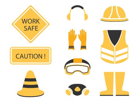 Safety first setのイラスト素材