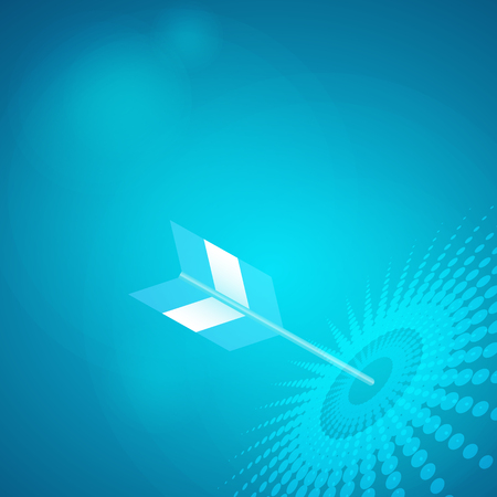 Blue arrow business success concept abstract backgroundのイラスト素材