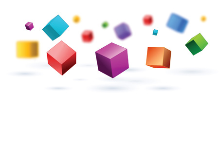 Colors full squares backgroundのイラスト素材