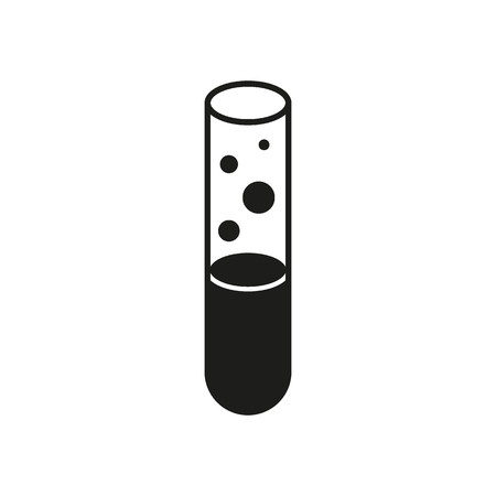 Test tube icon isolated on white background.のイラスト素材