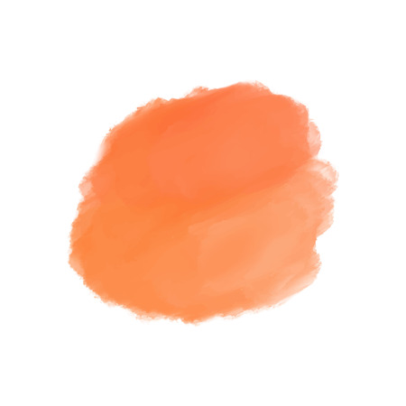 Watercolor orange spot hand drawn background, element, logo, printのイラスト素材