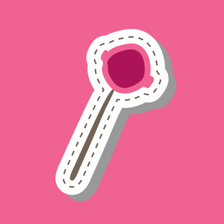 Chupa Chups sticker hand draw colored in flat style, icon, elementのイラスト素材