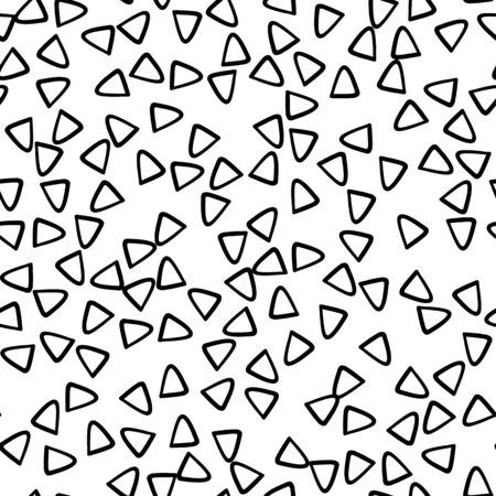 Geometric seamless hand drawn patternのイラスト素材