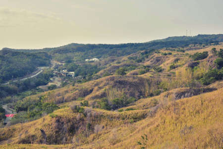 Walking along Zhigaozhen Trailの写真素材