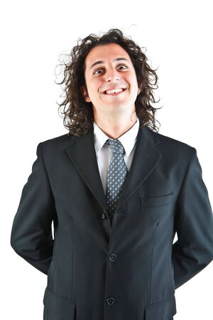 young businessman facial expressionの写真素材