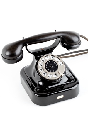 old vintage telephoneの写真素材
